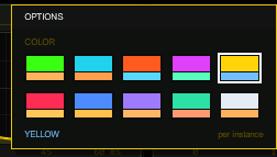 TT-HYPERHATS options box with ten colour schemes
