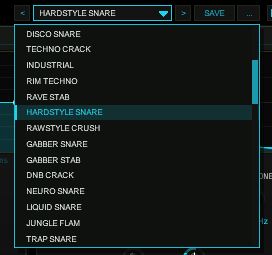 TT-HYPERSNARE preset bar